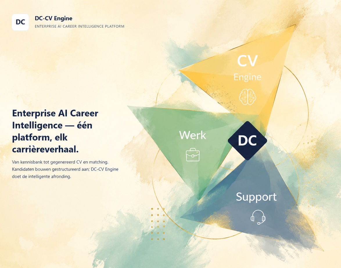 Artistieke DC-CV Engine visual met CV Engine, Werk en Support